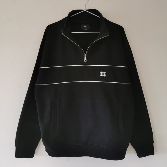 Obey Other - Obey Mock Neck Zip Sweater